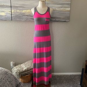 👗 Striped Maxi Tank Dress
